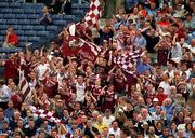 22 July 2001; Galway supporters during the Bank of Ireland All-Ireland Senior Football Championship Qualifier, round 4, match between Galway and Cork at Croke Park in Dublin. Photo by Ray McManus/Sportsfile