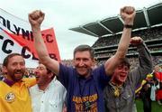 1 September 1996; Wexford manager Liam Griffin celebrates after victory over Limerick following the Guinness All-Ireland Senior Hurling Championship Final match between Wexford and Limerick at Croke Park in Dublin. Photo by Ray McManus/Sportsfile