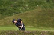 26 July 2001; Bernard Gallacher plays out of the rough onto the 8th green during Day 1 of the Senior British Open Golf Champonship at The Royal County Down Golf Club in Newcastle, Down. Photo by Matt Browne/Sportsfile