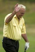 27 July 2001; Arnold Palmer on his way to the 18th green during Day 2 of the Senior British Open Golf Champonship at The Royal County Down Golf Club in Newcastle, Down. Photo by Matt Browne/Sportsfile