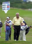 27 July 2001; Arnold Palmer on his way to the 18th green during Day 2 of the Senior British Open Golf Champonship at The Royal County Down Golf Club in Newcastle, Down. Photo by Matt Browne/Sportsfile