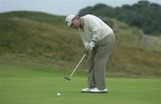 28 July 2001; Jack Nicklaus putts on the 7th green during Day 3 of the Senior British Open Golf Champonship at The Royal County Down Golf Club in Newcastle, Down. Photo by Matt Browne/Sportsfile