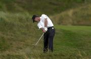 28 July 2001; Bernard Gallacher plays out of the rough on the 8th during Day 3 of the Senior British Open Golf Champonship at The Royal County Down Golf Club in Newcastle, Down. Photo by Matt Browne/Sportsfile