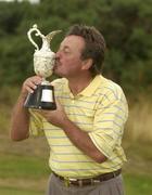 29 July 2001; Ian Stanley with the trophy following Day 4 of the Senior British Open Golf Champonship at The Royal County Down Golf Club in Newcastle, Down. Photo by Matt Browne/Sportsfile