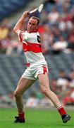 29 July 2001; Oliver Collins of Derry during the Guinness All-Ireland Senior hurling Championship Quarter-Final match between Galway and Derry at Croke Park in Dublin. Photo by Damien Eagers/Sportsfile