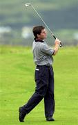 31 July 2001; Michael McGinley of Grance GC plays his second shot to the 4th green during the South of Ireland Golf Championship at Lahinch Golf Club in Clare. Photo by Pat Murphy/Sportsfile