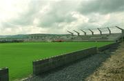 28 July 2001; Sloane Park where Shamrock Rovers will play their home games under construction at Tallaght Stadium in Dublin. Photo by Damien Eagers/Sportsfile