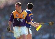 17 August 1997; Larry O'Gorman of Wexford during the Guinness All-Ireland Senior Hurling Championship Semi-Final match between Tipperary and Wexford at Croke Park in Dublin. Photo by David Maher/Sportsfile
