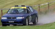 28 July 2001; Hugh Dunne in his Subaru Impreza during the World Rally Masters Championships 2001 at Punchestown in Kildare. Photo by Damien Eagers/Sportsfile