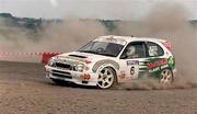 28 July 2001; Austin McHale in his Toyota Corolla during the World Rally Masters Championships 2001 at Punchestown in Kildare. Photo by Damien Eagers/Sportsfile