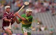 5 August 2001; Pa O'Rourke of Kerry is tackled by Darren McCormack of Westmeath during the Allianz National Hurling League Division 2 Final match between Kerry v Westmeath at Croke Park in Dublin. Photo by Ray McManus/Sportsfile