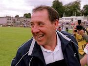 5 August 2001; Derry manager Eamonn Coleman following the Bank of Ireland All-Ireland Senior Football Championship Quarter-Final match between Derry v Tyrone at St. Tiernach's Park in Clones, Monaghan. Photo by David Maher/Sportsfile