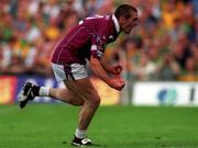 5 August 2001; Michael Ennis of Westmeath celebrates scoring his side's second goal during the Bank of Ireland All-Ireland Senior Football Championship Quarter-Final match between Meath and Westmeath at Croke Park in Dublin. Photo by Aoife Rice/Sportsfile