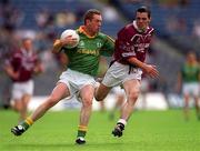 5 August 2001; Donal Curtis of Meath in action against Fergal Murray of Westmeath during the Bank of Ireland All-Ireland Senior Football Championship Quarter-Final match between Meath and Westmeath at Croke Park in Dublin. Photo by Aoife Rice/Sportsfile