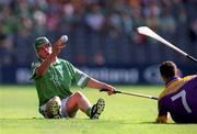 29 July 2001; Mike O'Brien of Limerick during the Guinness All-Ireland Senior Hurling Championship Quarter-Final match between Wexford and Limerick at Croke Park in Dublin. Photo by Damien Eagers/Sportsfile