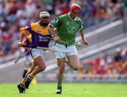 29 July 2001; Ollie Moran iof Limerick during the Guinness All-Ireland Senior Hurling Championship Quarter-Final match between Wexford and Limerick at Croke Park in Dublin. Photo by Damien Eagers/Sportsfile