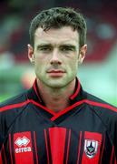 28 July 2001; Sean Riordan of Longford Town during a pre season friendly match between Longford Town and Brighton and Hove Albion at Flancare Park in Longford. Photo by David Maher/Sportsfile