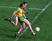 29 September 1996; John McDermot of Meath in action against  Noel Connelly of Mayo during the All-Ireland Senior Football Championship Final Replay match between Meath and Mayo at Croke Park in Dublin. Photo by David Maher/Sportsfile