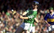 2 August 2001; Niall Moran of Limerick during the Munster GAA U21 Hurling Championship Final Limerick and Tipperary at the Gaelic Grounds in Limerick. Photo by Matt Browne/Sportsfile