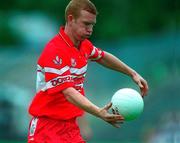 5 August 2001; Fergal Doherty of Derry during the Bank of Ireland All-Ireland Senior Football Championship Quarter-Final match between Derry v Tyrone at St. Tiernach's Park in Clones, Monaghan. Photo by David Maher/Sportsfile