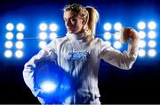19 October 2015; Olympian Natalya Coyle, who competes in Pentathlon, teamed up with Electric Ireland to announce its Smarter Living sponsorship of the Irish Olympic Team for Rio 2016. The Sportsfile Studio, Dublin. Picture credit: Stephen McCarthy / SPORTSFILE