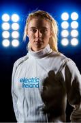 15 October 2015; Olympian Natalya Coyle, who competes in Pentathlon, teamed up with Electric Ireland to announce its Smarter Living sponsorship of the Irish Olympic Team for Rio 2016. The Sportsfile Studio, Dublin. Picture credit: Stephen McCarthy / SPORTSFILE