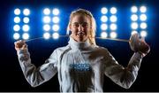 15 October 2015; Olympian Natalya Coyle, who competes in Pentathlon, teamed up with Electric Ireland to announce its Smarter Living sponsorship of the Irish Olympic Team for Rio 2016. The Sportsfile Studio, Dublin. Picture credit: Stephen McCarthy / SPORTSFILE