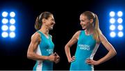 9 May 2016; Rower Sinead Jennings, left, 39, is a doctor, mum of three and will be representing Ireland in Rio. As part of Electric Ireland’s #ThePowerWithin, Jennings reveals how she digs deep to balance her commitments while never giving up on her dream of becoming an Olympian. Rower Claire Lambe was devastated not to qualify for London 2012. As part of Electric Ireland’s #ThePowerWithin, Lambe discusses how she mentally overcame the loss, rose to the challenge and qualified for Rio. Electric Ireland Team Ireland - Sinead Jennings & Claire Lambe. South Studios, Dublin. Picture credit: Ramsey Cardy / SPORTSFILE