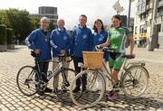14 July 2016; Minister of State for Tourism and Sport, Patrick O’Donovan, TD today (Thursday) announced the Great Dublin Bike Ride will return, bigger and better than before. On Sunday 11th September 2016, up to 5,000 riders will set out from Smithfield in Dublin to take part in the second Great Dublin Bike Ride. The event is an initiative from Sport Ireland who work in conjunction with Dublin City Council, Healthy Ireland, Fingal County Council, Cycling Ireland and Meath County Council to create the only cycling event of its kind to happen in Dublin. This year's event, part of the Community Participation strand of Ireland 2016, is an opportunity for people of all ability, young and old, to take to their bicycles and join in this celebration of our centenary year. For details on how to register check out www.greatdublinbikeride.com. Pictured at the launch are, from left, Cllr Andrew Montague, John Treacy, CEO, Sport Ireland, Minister of State for Tourism and Sport, Patrick O’Donovan, TD, Dr Una May, Director of Participation & Ethics, Sport Ireland, and cyclist Caroline Ryan. Photo by Brendan Moran/Sportsfile