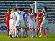 14 July 2016; Dinamo Minsk players celebrate after scoring against St Patrick's Athletic during the UEFA Champions League Second Qualifying Round 1st Leg match between Dinamo Minsk and St Patrick's Athletic at Traktor Stadium in Minsk, Belarus. Photo by Sportsfile