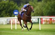 14 July 2016; Sportsmanship, with Donnacha O'Brien up, on their way to winning the Irish Stallion Farms European Breeders Fund Maiden during the Bulmers Evening Meeting at Leopardstown in Dublin. Photo by Matt Browne/Sportsfile