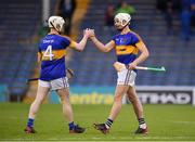 14 July 2016; Ronan Maher, right, and David Sweeney of Tipperary celebrate their side's victory during the Bord Gáis Energy Munster U21 Hurling Championship Semi-Final match between Tipperary and Limerick at Semple Stadium in Thurles, Co Tipperary. Photo by Stephen McCarthy/Sportsfile