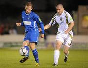 30 August 2010; Shane Clarke, Limerick, in action against Colin Hawkins, Sporting Fingal. FAI Ford Cup Fourth Round Replay, Limerick v Sporting Fingal, Jackman Park, Limerick. Picture credit: Diarmuid Greene / SPORTSFILE