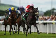 16 July 2016; Mecca's Angel, right, with Paul Mulrennan up, on their way to winning the Kilfrush Stud Sapphire Stakes at the Curragh Racecourse in the Curragh, Co. Kildare. Photo by Sportsfile