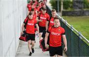 16 July 2016; Andy Moran and his Mayo team-mates arrive prior to the GAA Football All-Ireland Senior Championship Round 3B match between Mayo and Kildare at Elverys MacHale Park in Castlebar, Mayo. Photo by Stephen McCarthy/Sportsfile