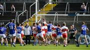 16 July 2016; The ball is contested by both sides in the Derry square during the final seconds of the GAA Football All-Ireland Senior Championship Round 3A match between Cavan and Derry at Kingspan Breffni Park in Cavan. Photo by Brendan Moran/Sportsfile