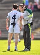 16 July 2016; Kildare manager Cian O'Neill with Ollie Lyons during the GAA Football All-Ireland Senior Championship Round 3B match between Mayo and Kildare at Elverys MacHale Park in Castlebar, Mayo. Photo by Stephen McCarthy/Sportsfile