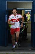 16 July 2016; Derry captain Chrissy McKaigue leads his side onto the pitch before the GAA Football All-Ireland Senior Championship Round 3A match between Cavan and Derry at Kingspan Breffni Park in Cavan. Photo by Brendan Moran/Sportsfile