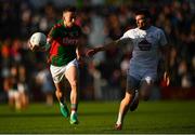 16 July 2016; Evan Regan of Mayo in action against Ciaran Fitzpatrick of Kildare during the GAA Football All-Ireland Senior Championship Round 3B match between Mayo and Kildare at Elverys MacHale Park in Castlebar, Mayo. Photo by Stephen McCarthy/Sportsfile