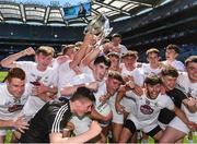 17 July 2016;  Kildare players celebrate at the end of the Electric Ireland Leinster GAA Football Minor Championship Final match between Laois and Kildare at Croke Park in Dubin. Photo by David Maher/Sportsfile