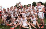 17 July 2016; Tyrone players celebrate with the Anglo Celt cup the Ulster GAA Football Senior Championship Final match between Donegal and Tyrone at St Tiernach's Park in Clones, Co Monaghan. Photo by Oliver McVeigh/Sportsfile