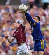 17 July 2016; Darren O'Malley of Roscommon in action against Gary Sice of Galway during the Connacht GAA Football Senior Championship Final Replay match between Galway and Roscommon at Elverys MacHale Park in Castlebar, Co Mayo. Photo by Stephen McCarthy/Sportsfile