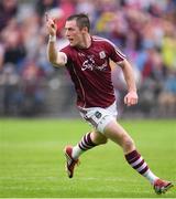 17 July 2016; Danny Cummins of Galway celebrates scoring his side's third goal during the Connacht GAA Football Senior Championship Final Replay match between Galway and Roscommon at Elverys MacHale Park in Castlebar, Co Mayo. Photo by Stephen McCarthy/Sportsfile