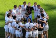 29 August 2010; Kildare manager Kieran McGeeney speaks to his players in a huddle just before the start of the game. GAA Football All-Ireland Senior Championship Semi-Final, Kildare v Down, Croke Park, Dublin. Picture credit: Brendan Moran / SPORTSFILE