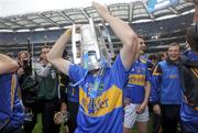 5 September 2010; Shane McGrath, Tipperary, celebrates with the cup after the game. GAA Hurling All-Ireland Senior Championship Final, Kilkenny v Tipperary, Croke Park, Dublin. Picture credit: David Maher / SPORTSFILE