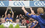 5 September 2010; Tipperary captain Eoin Kelly lifts the Liam MacCarthy Cup. GAA Hurling All-Ireland Senior Championship Final, Kilkenny v Tipperary, Croke Park, Dublin.  Picture credit: David Maher / SPORTSFILE