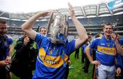 5 September 2010; Tipperary's Shane McGrath celebrates with the Liam MacCarthy cup after the game. GAA Hurling All-Ireland Senior Championship Final, Kilkenny v Tipperary, Croke Park, Dublin. Photo by Sportsfile