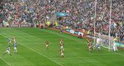 5 September 2010; Tipperary players and fans celebrate after Noel McGrath, second from left, scored their side's third goal. GAA Hurling All-Ireland Senior Championship Final, Kilkenny v Tipperary, Croke Park, Dublin. Picture credit: Brendan Moran / SPORTSFILE