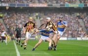 5 September 2010; Michael Cahill and Paul Curran, right, Tipperary, in action against TJ Reid and Richie Power, left, Kilkenny. GAA Hurling All-Ireland Senior Championship Final, Kilkenny v Tipperary, Croke Park, Dublin. Picture credit: Ray McManus / SPORTSFILE