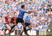 17 July 2016; Bernard Brogan of Dublin scores his side's first goal during the Leinster GAA Football Senior Championship Final match between Dublin and Westmeath at Croke Park in Dubin. Photo by David Maher/Sportsfile